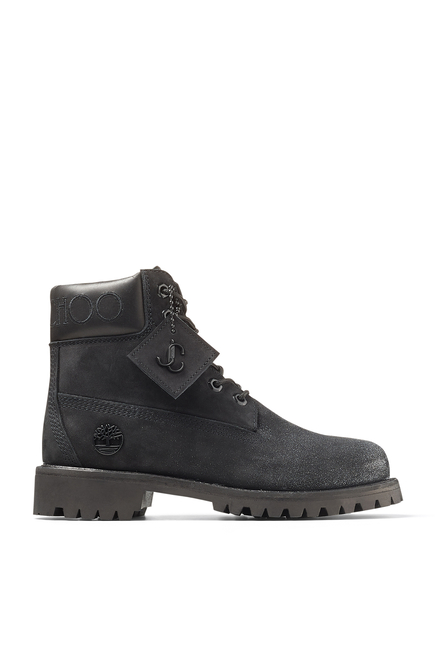 Jimmy Choo x Timberland® Boots in Nubuck with Glitter Spread